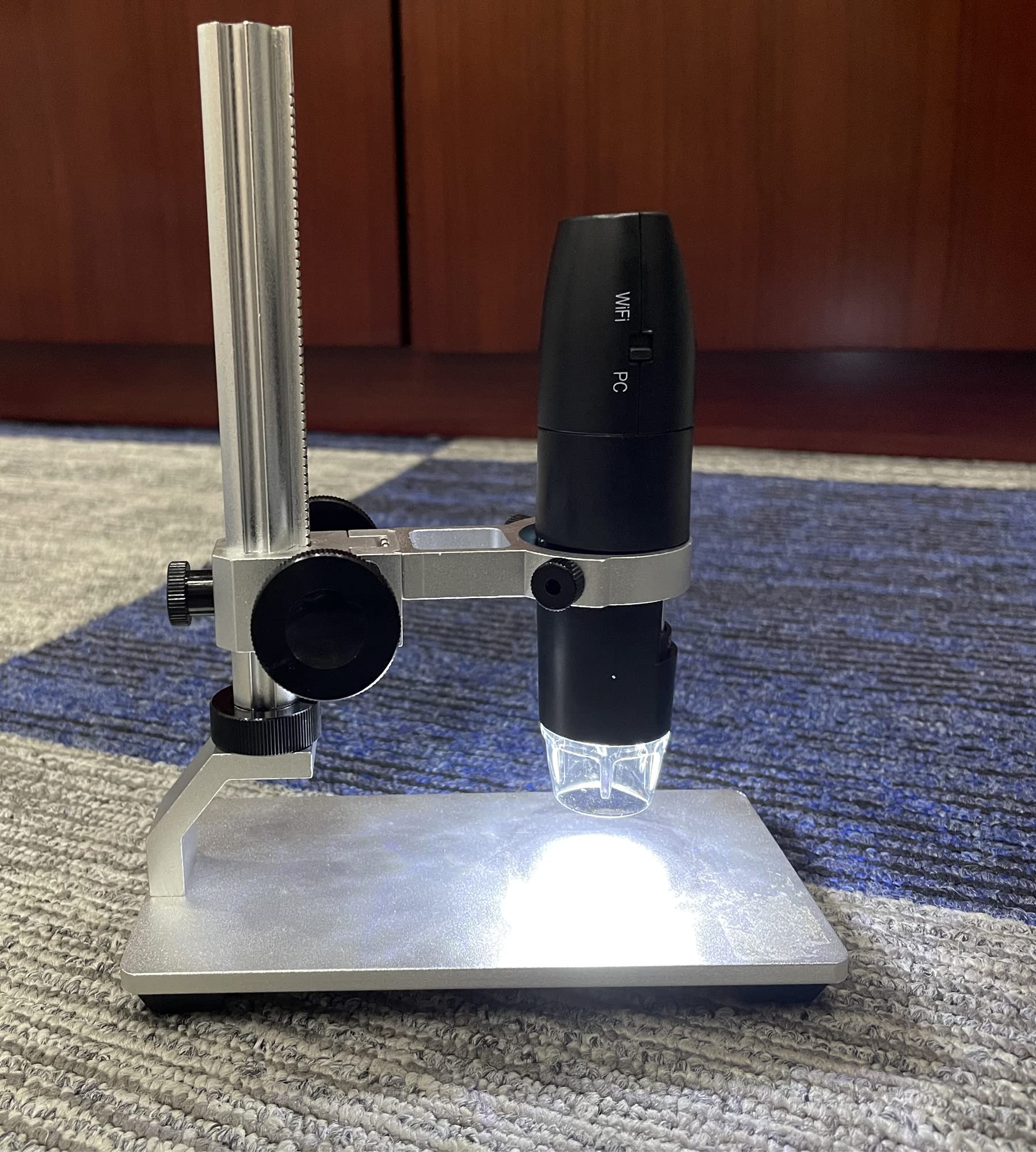 IWOBAC Metal Adjustable Universal Microscope Stand Holder - Image 2