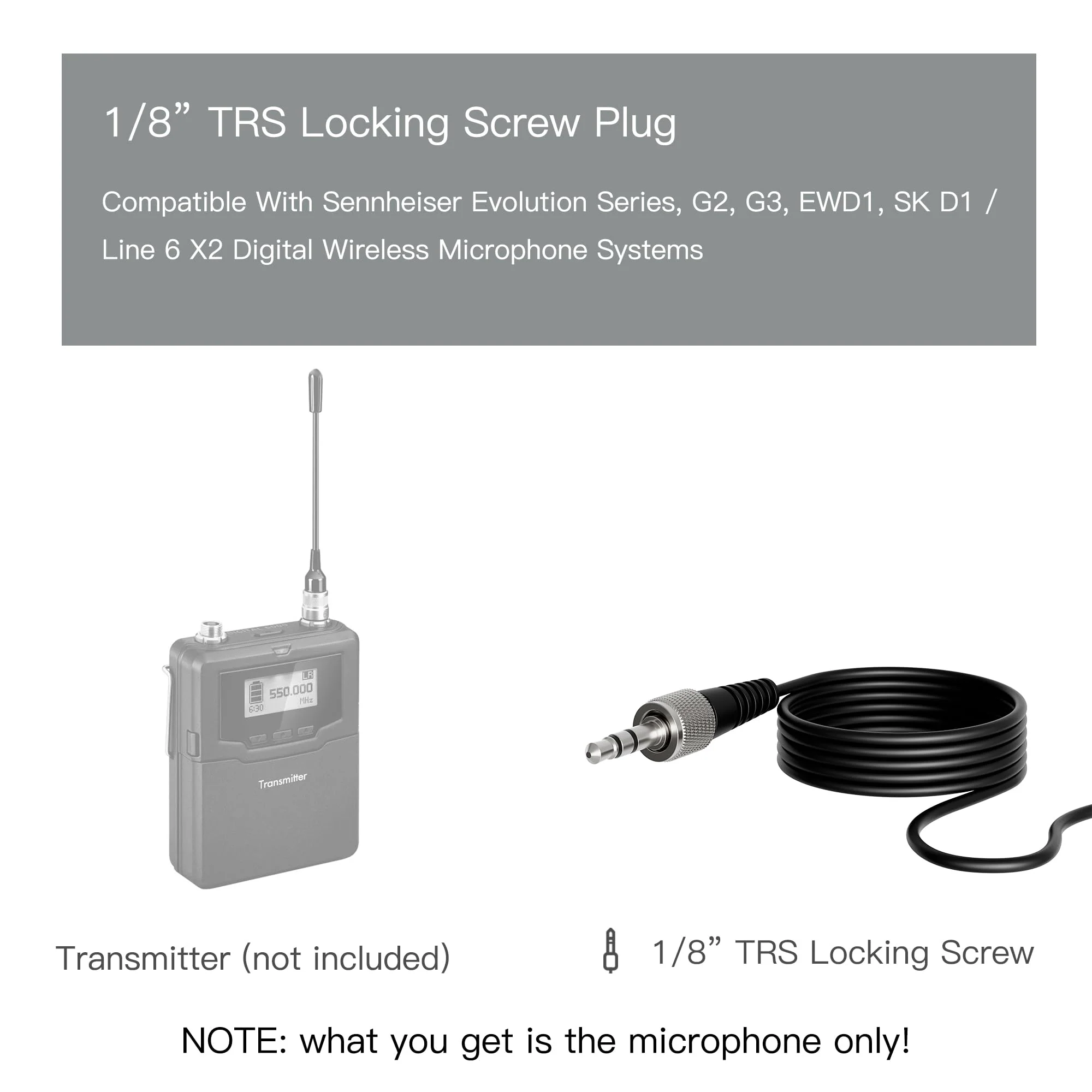 J K Pro Lavalier Lapel Microphone MIC-J 044 Compatible with Sennheiser Wireless Transmitter - Omnidirectional Condenser Mic - Image 2