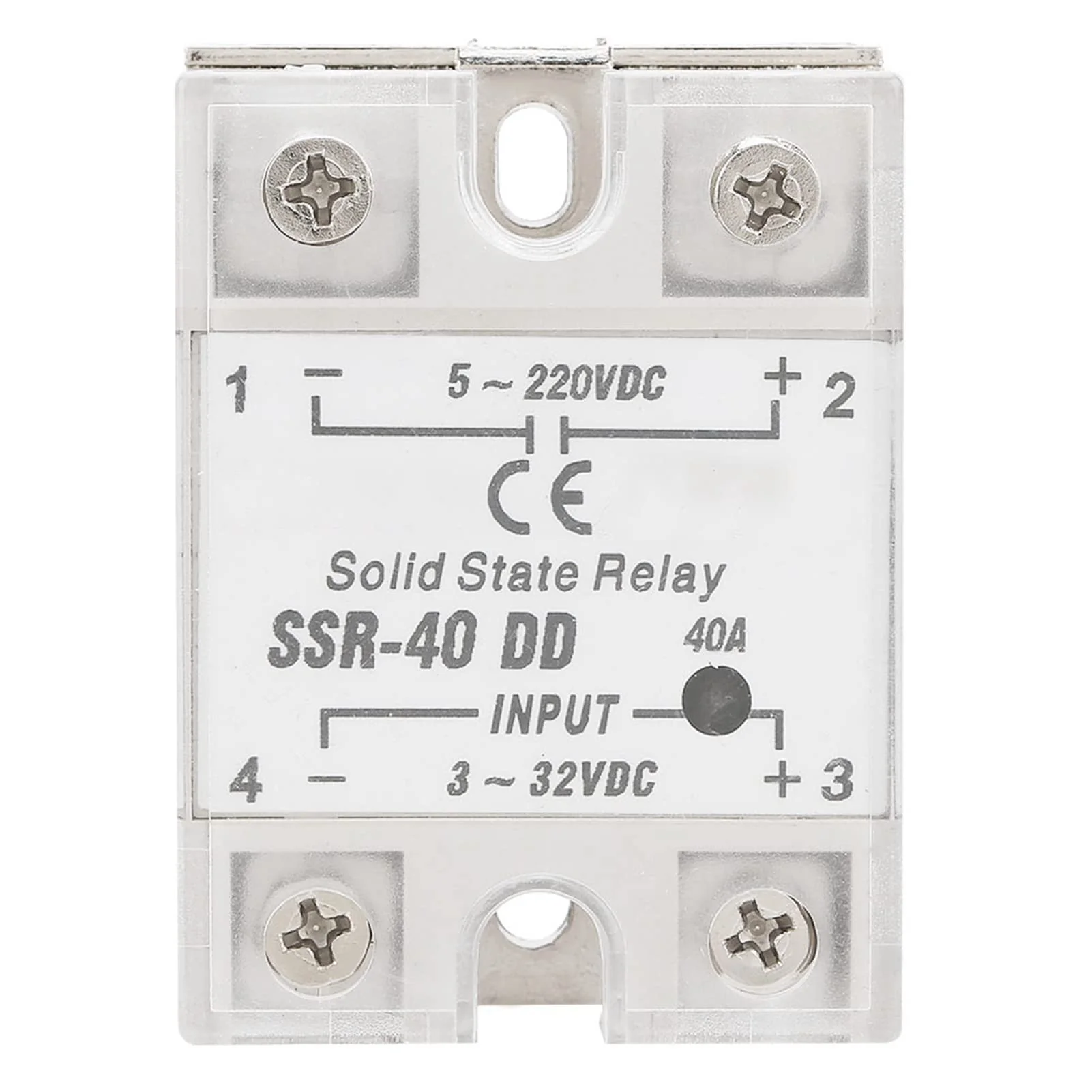 Jadeshay Solid State Relay SSR-40 DD 40A 5-220VDC SSR Solid State Relay Module for Industrial Automation Processes SSR40