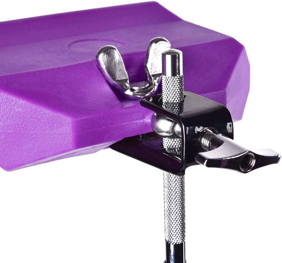 Jam Drum Block Latin Percussion Musical Instrument Plastic with 3 Sided Mount Medium Pitch (Purple) Purple - Image 4