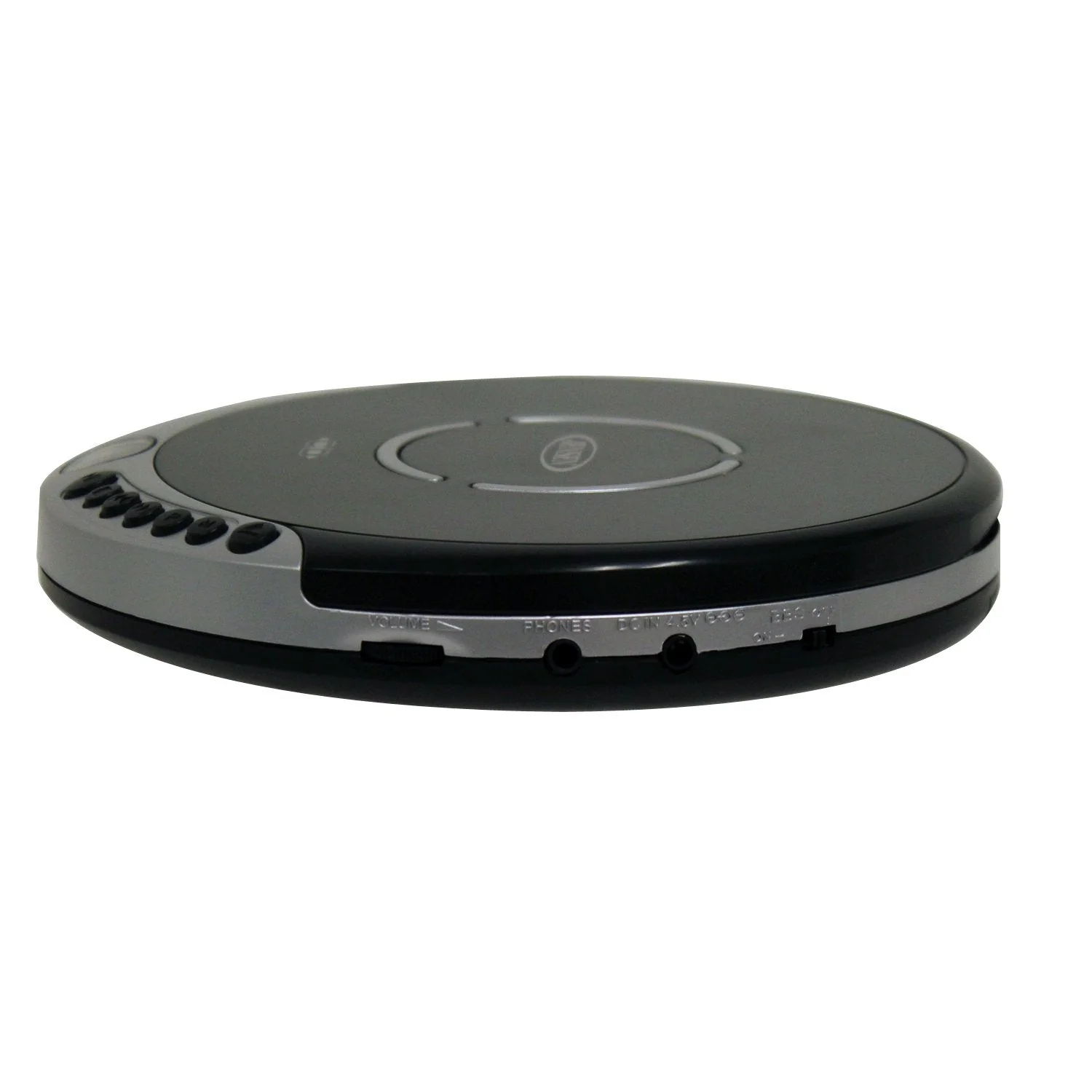 Jensen Portable CD Player with Bass Boost, Silver, JENCD60R - Image 4
