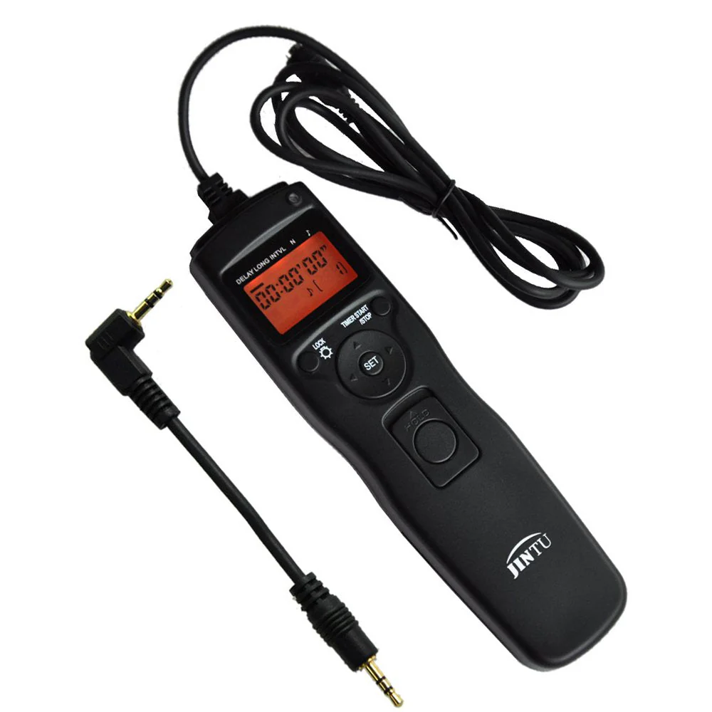 JINTU Intervalometer Timer Remote Control Shutter Release for Canon EOS Rebel T6 T7 T8i T7i T6i T6s SL3 SL2 XTi XS XSi T1i T2i T3 T3i T4i T5 T5i 2000D 90D 80D 70D 77D 1300D 60D 50D 1100D 1000D 550D