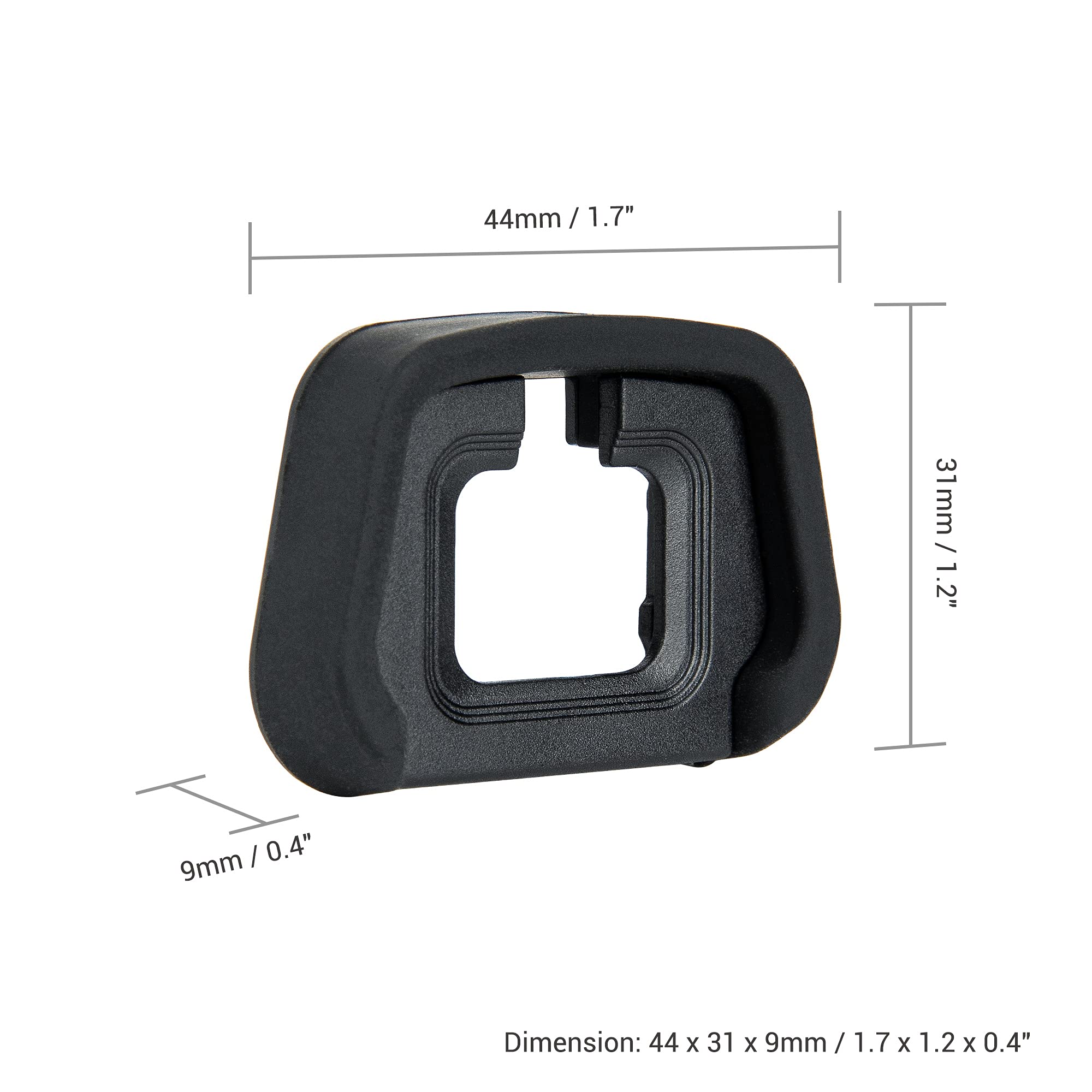 JJC 2 Pack DK-29 Eyepiece Eyecup for Nikon Z7 II Z7 Z6 III Z6 II Z6 Z5,Soft Silicone Extended Viewfinder Replace Nikon DK-29 Rubber Eye Cup - Image 6