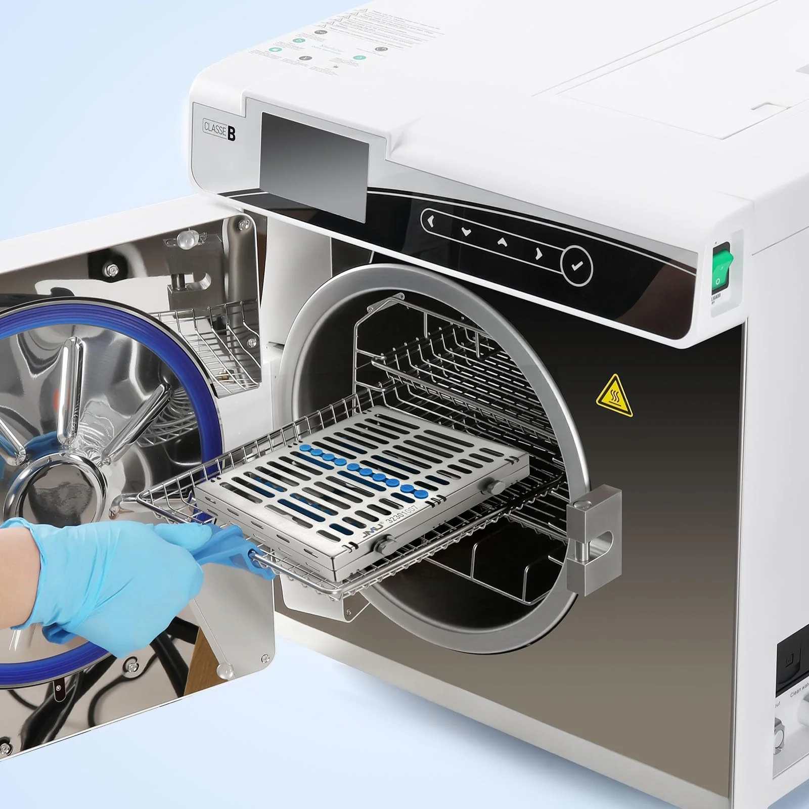 JMU Dental Autoclave Sterilization Cassettes for 10 Instruments, Detachable Instrument Cassette Rack, Blue 1 - Image 5