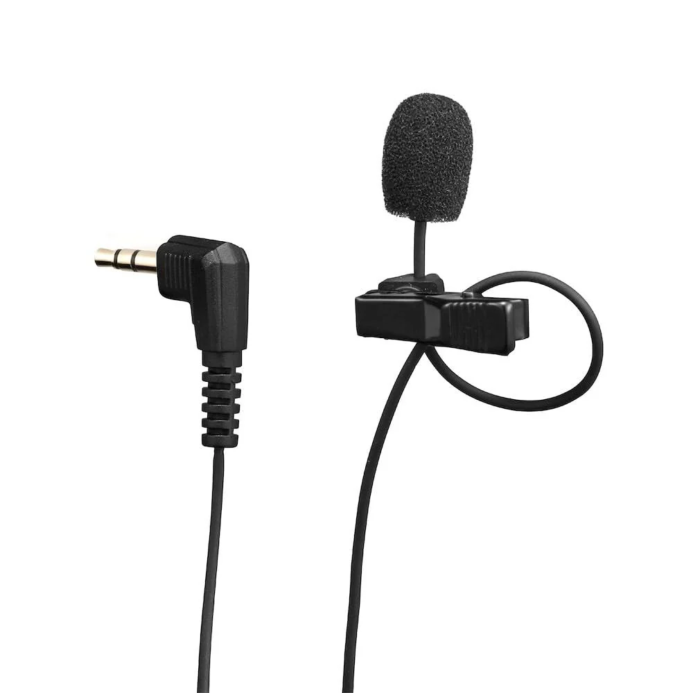 Joby Wavo Lav PRO Professional Lavalier Microphone Omnidirectional Wearable with Pro-Grade Miniature Capsule, for Cameras, Easy Clip-On System, Vlogging, Live Streaming, 2.5 m Long Cable, Black Standard