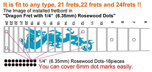 Jockomo Dragon Fret Abalone Blue Guitar Inlay Sticker - Image 4