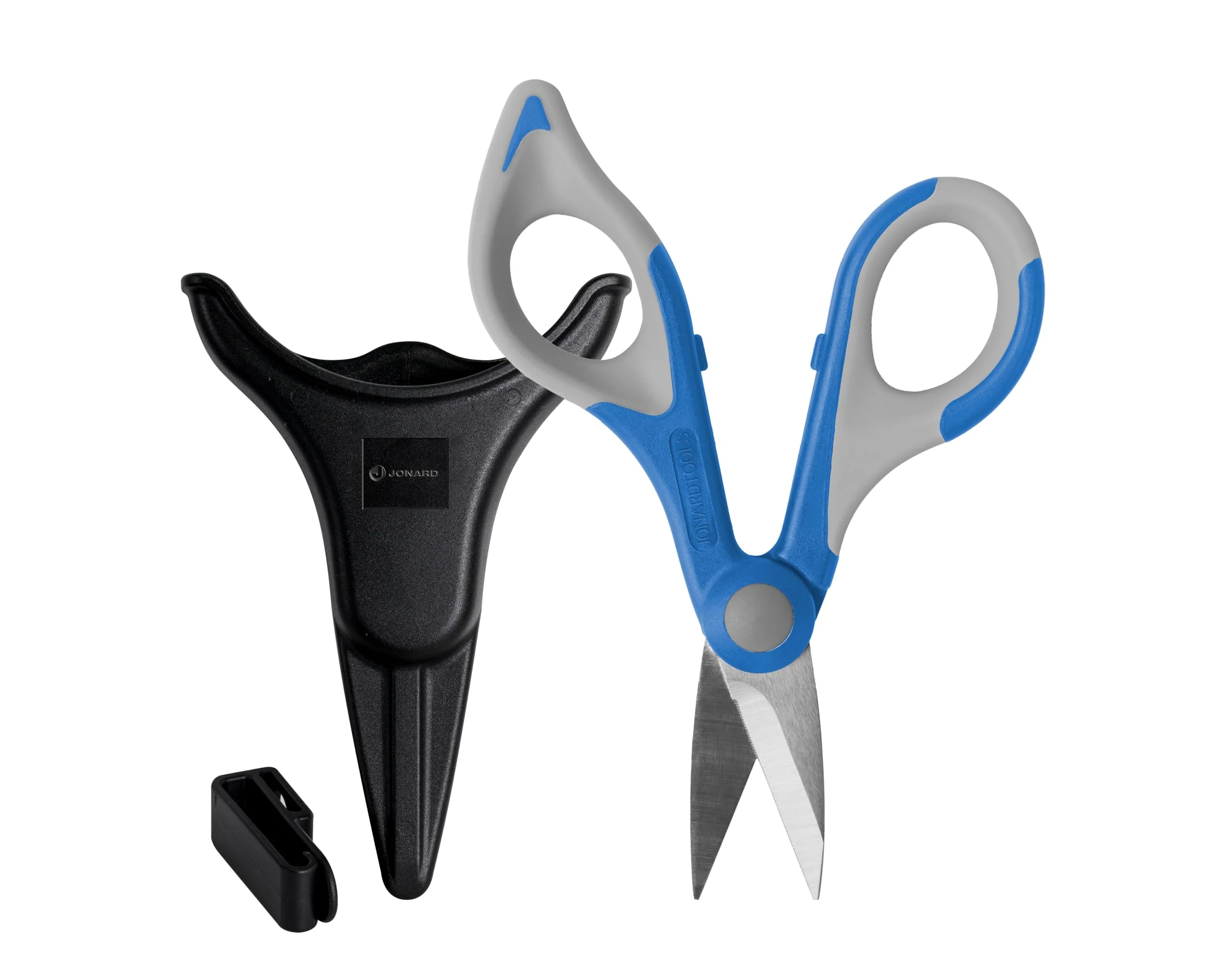 Jonard Tools TK-325 Kevlar Cutting Shears & Molded Pouch with Belt Clip (Color May Vary)
