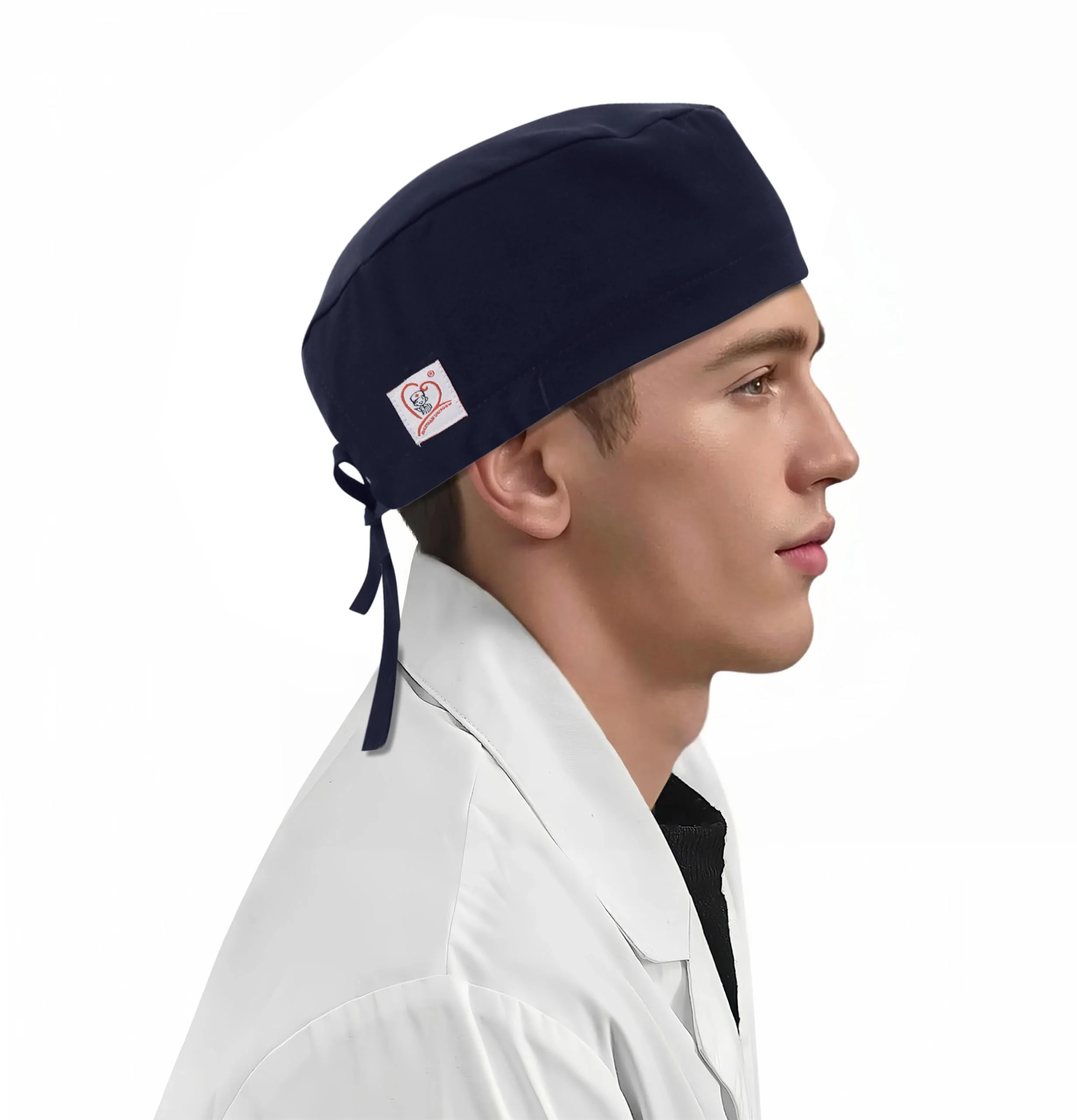 JONATHAN UNIFORM Surgical Caps, Women, Men, Adjustable, Lightweight Fabric with Terry Pad, Surgical Cap, Surgical Cap, Doctor, Nurse Headpiece (Navy Blue) navy