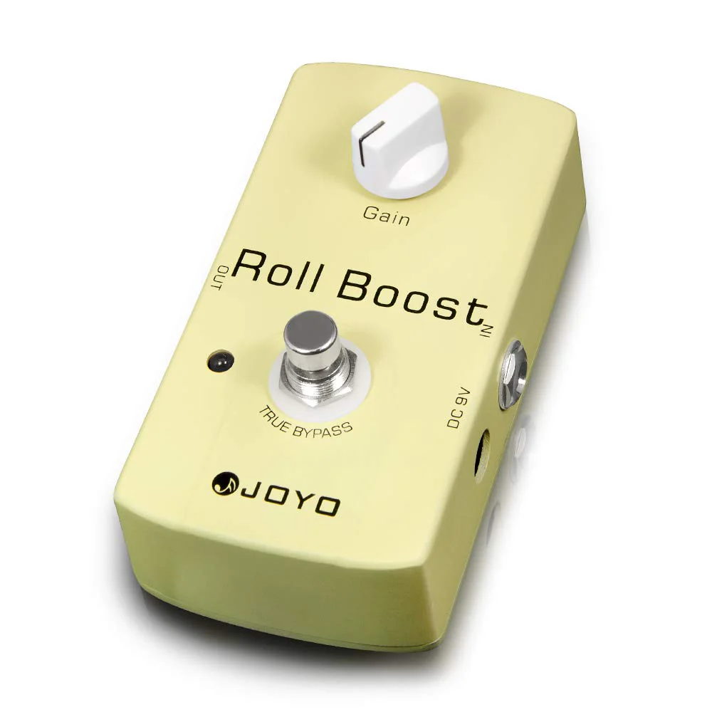 JOYO Boost Pedal Classic Circuitry up to 35dB Clean and Clear Boost for Electric Guitar Effect - True Bypass (Roll Boost JF-38) Classic,Boost Yellow