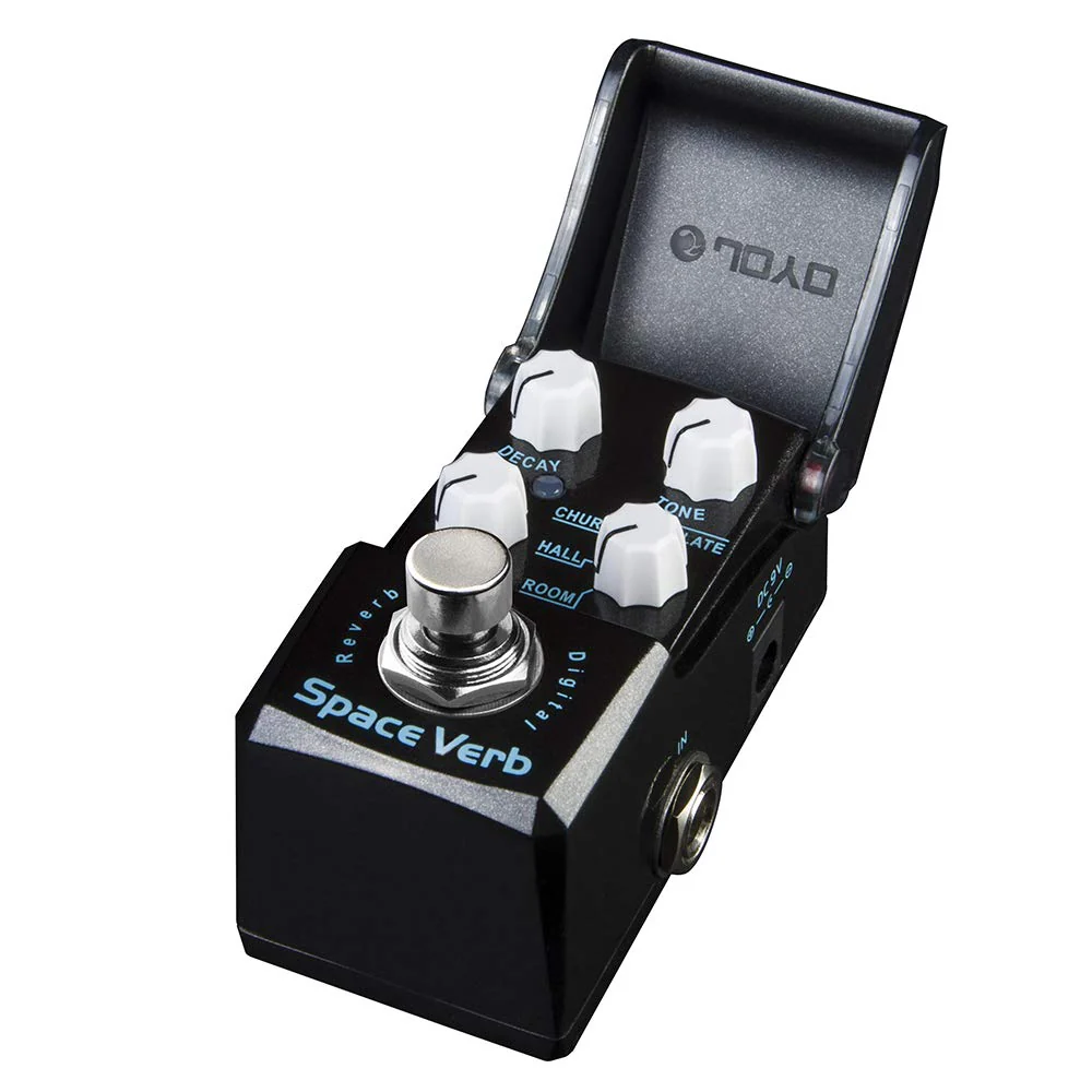 JOYO Digital Reverb Mini Pedal 4 Modes Reverb Pedal for Guitar Effect - True Bypass (Space Verb JF-317) black reverb - Image 2