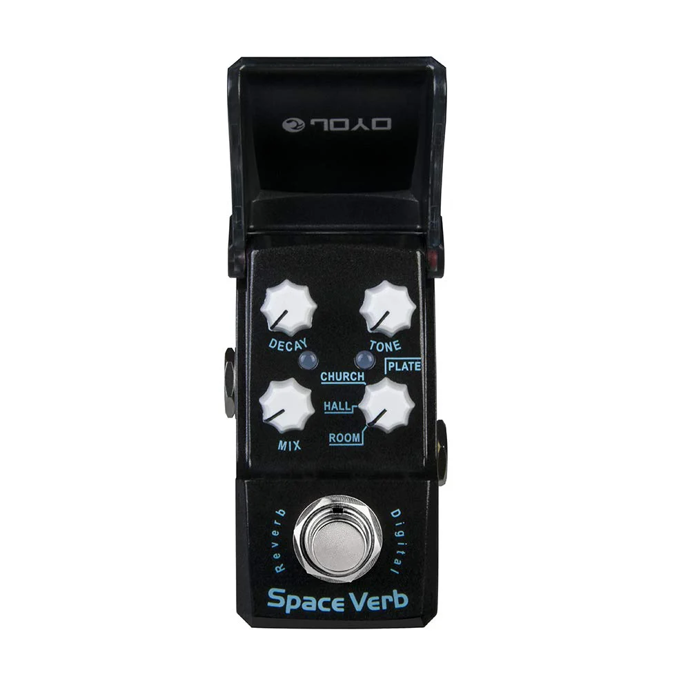 JOYO Digital Reverb Mini Pedal 4 Modes Reverb Pedal for Guitar Effect - True Bypass (Space Verb JF-317) black reverb - Image 4