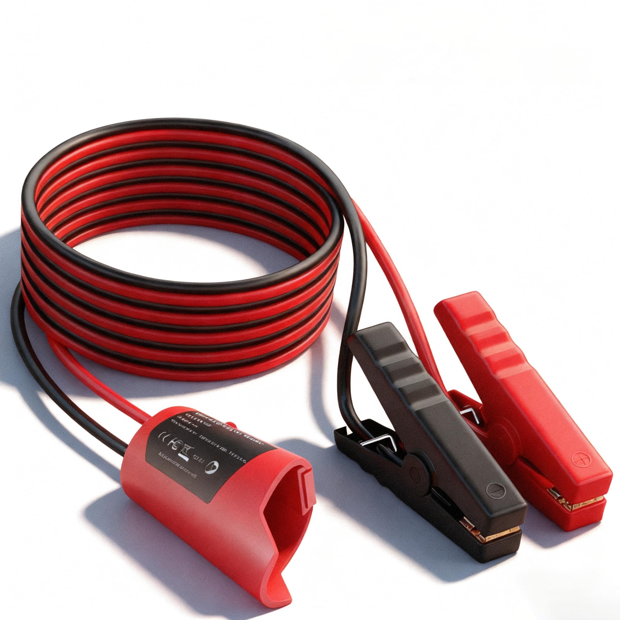 Jumper Cables Adapter for Milwaukee M12 12V Battery, 2FT 8AWG Portable Car Jump Starter Booster Cables, Automotive Emergency Power Tool for Car Truck SUV Jump Starting Using Tool (2FT 8AWG)