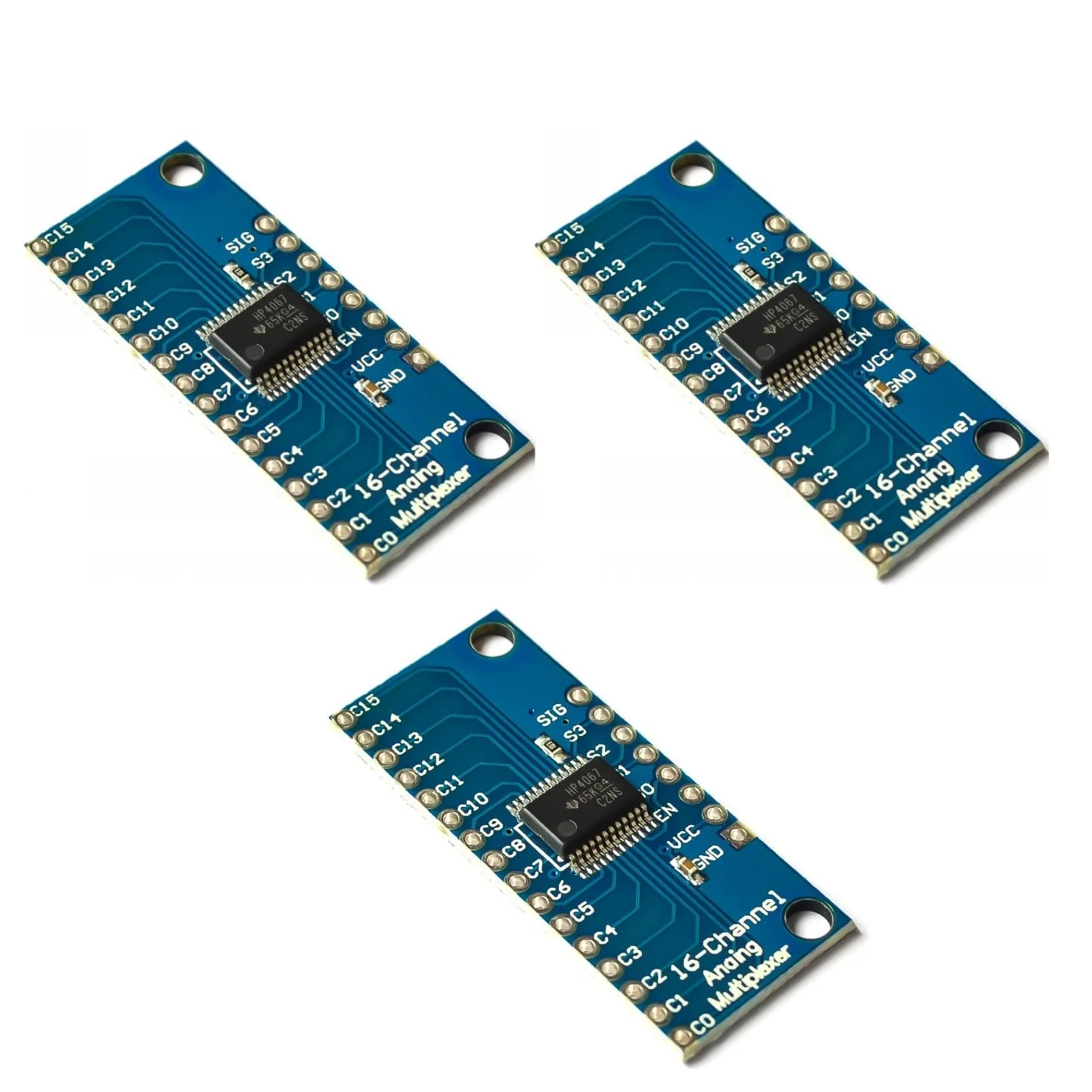 JZK CD74HC4067 Multiplexer Precise Module 16 Channel Analog Digital Multiplexer Breakout Board Module 2V-6V Pack of 3