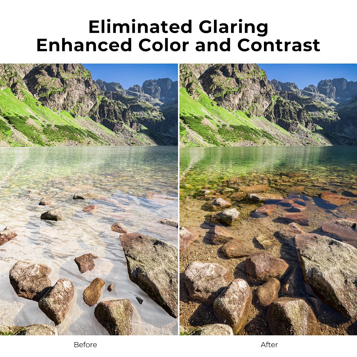 K&F Concept 67mm Circular Polarizer Filter Ultra-Slim 18 Multi-Coated Optical Glass Circular Polarizing Filter for Camera Lenses with Cleaning Cloth (K Series) - Image 5
