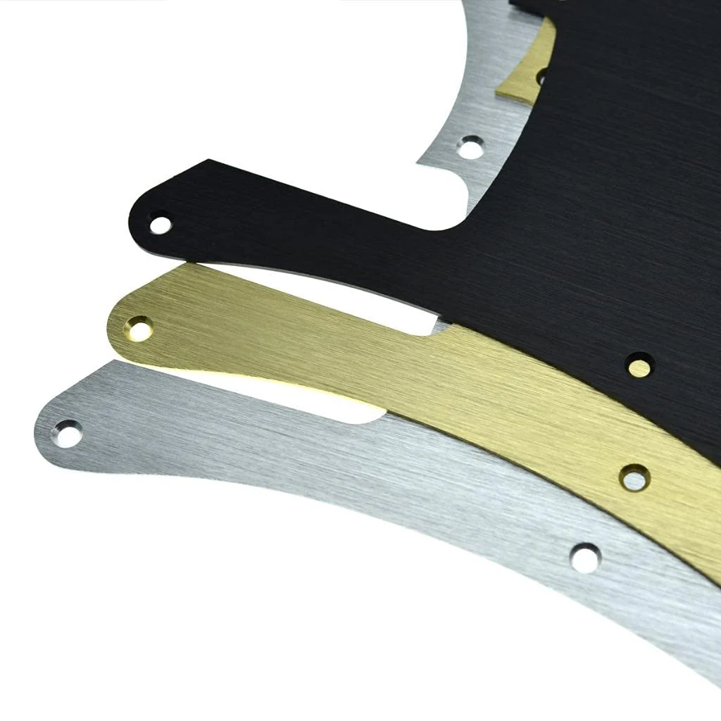 KAISH 13-Hole Metal Aluminium Anodized P Bass Style Pickguard American Modern Style Standard Bass Pick Guard for Precision P Bass Silver Right Handed Version Sliver - Image 6