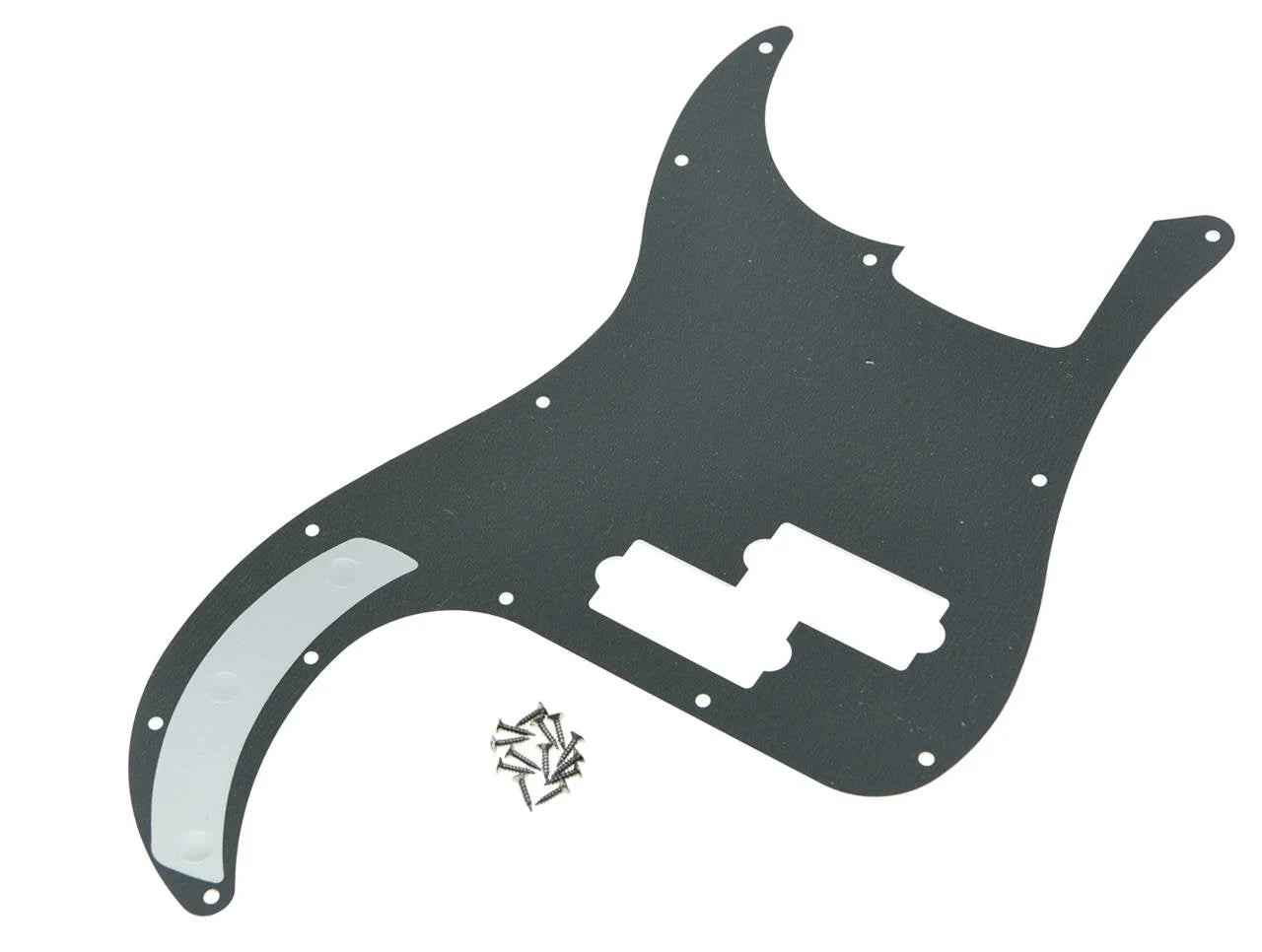 KAISH 13 Hole P Bass Style Pickguard PB Scratch Plate Bass Pickguard for USA/Mexico Precision P Bass Silver Mirror Silver Mirror 1 Ply - Image 2