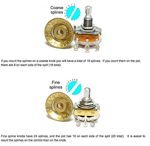 KAISH 2-Pack Wood Knobs LP/Strat Style Bell Knobs Guitar Bass Wood Top Hat Knob with Numbers 1-10 Rose Wood Pack of 2 - Image 7