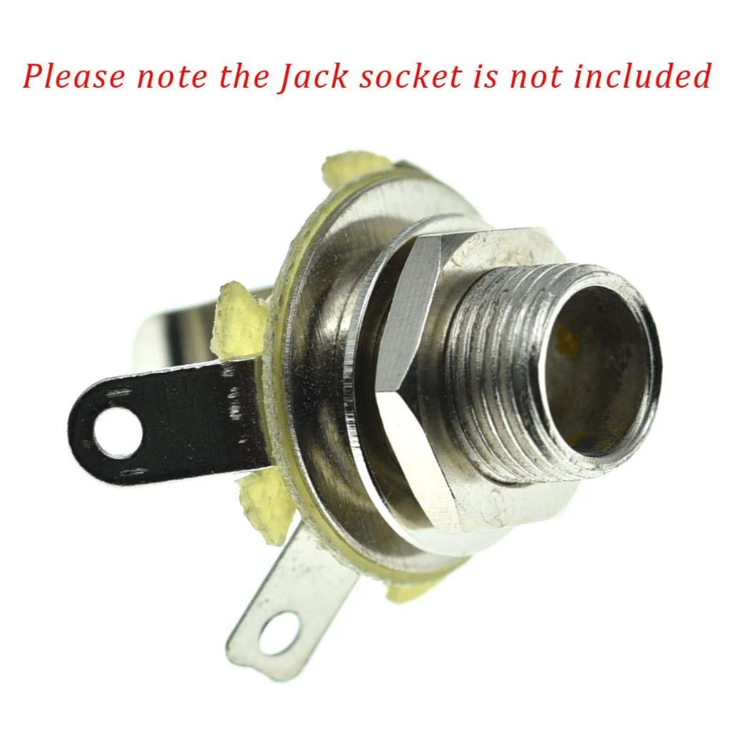 KAISH 20pcs Metric Guitar Input Output Jack Socket Nut and Washer Guitar Jack Nuts for Import Guitars Nickel Metric Thread - Image 3