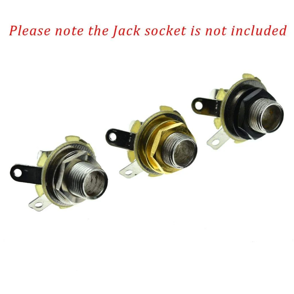 KAISH 20pcs Metric Guitar Input Output Jack Socket Nut and Washer Guitar Jack Nuts for Import Guitars Nickel Metric Thread - Image 7
