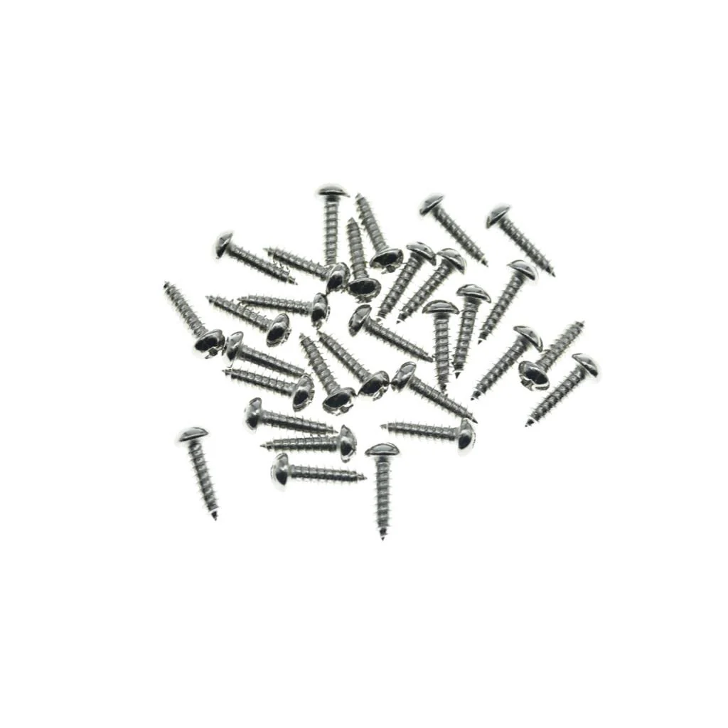 KAISH 30-Pack Premium Stainless Steel American #3 x 3/8" Phillips Guitar Tuning Machine Head Screws Guitar/Bass Tuning Keys Pegs Screws #3 x 3/8" for USA Fender/Gibson Only Nickel-1