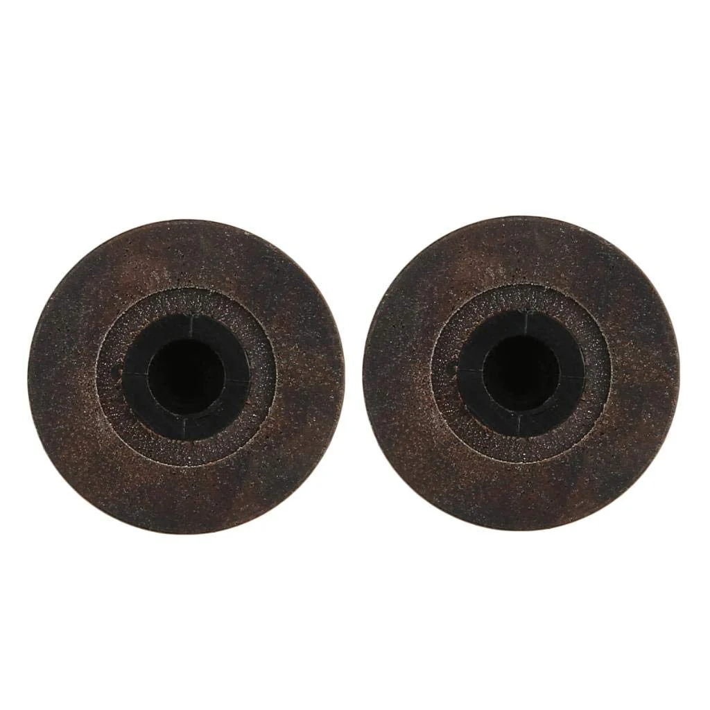 KAISH 4-Pack Wood Knobs LP/Strat Style Bell Knobs Guitar Bass Top Hat Wood Knob with Indicator Dot Rose Wood Pack of 4 - Image 5
