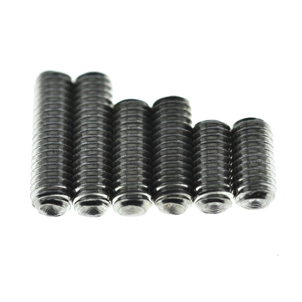 KAISH 50x Metric M3x8 Stainless Steel Guitar Bridge Saddle Height Adjustment Screws for Stratocaster/Telecaster Metric M3x8mm - Image 3