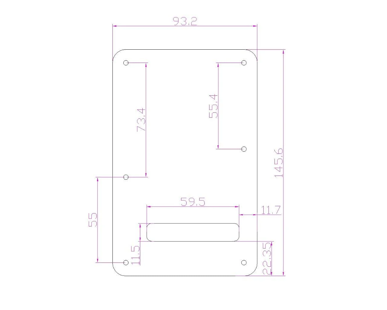 KAISH 6-Hole Metal Aluminum Anodized Modern Style ST/Strat Back Plate Tremolo Trem Cavity Cover for USA/Mexico Stratocaster/Strat Black - Image 2