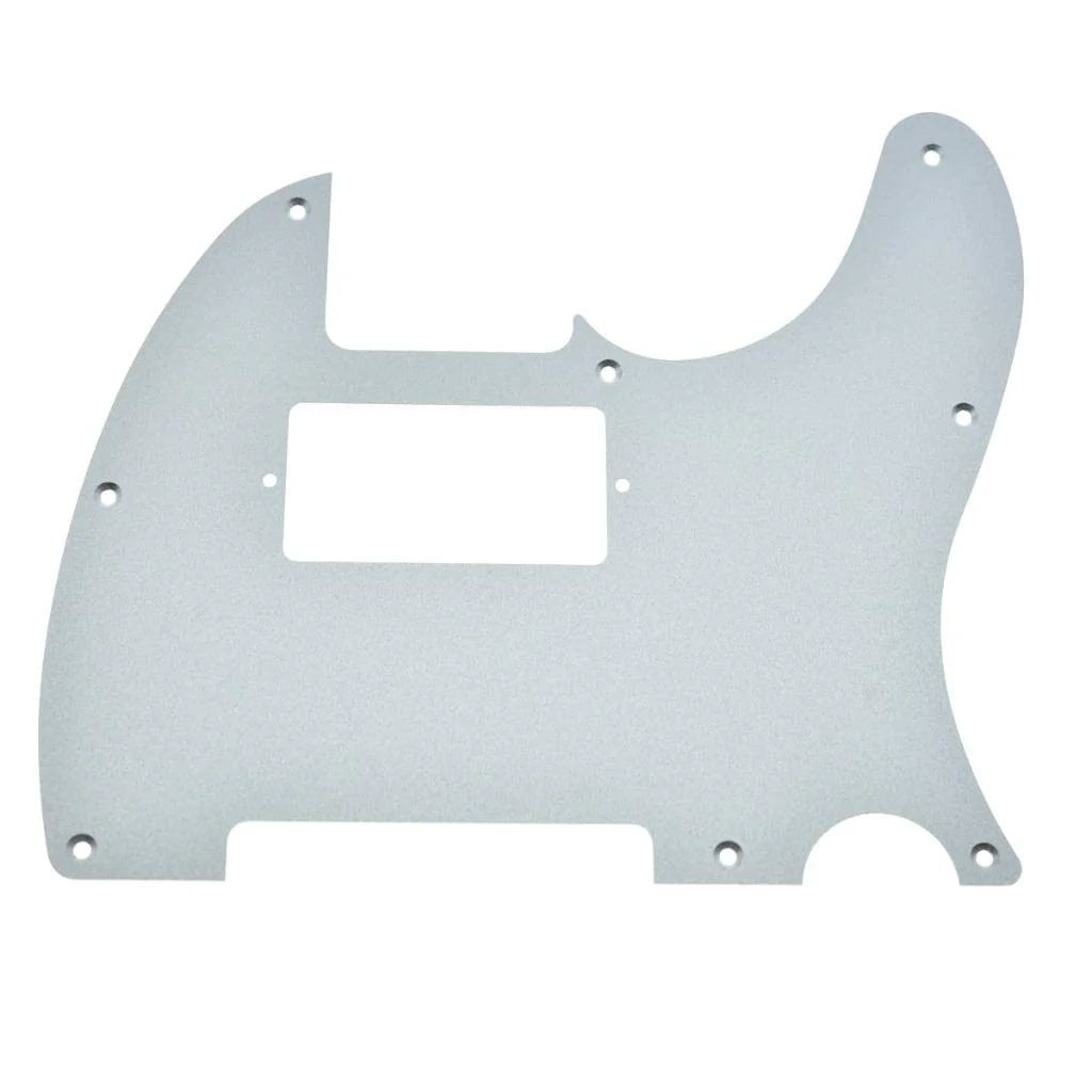 KAISH Matte Aluminum Tele Humbucker Style Pickguard Metal Anodized TL Pick Guard Scratch Plate for American/Mexican Telecaster Matte Silver