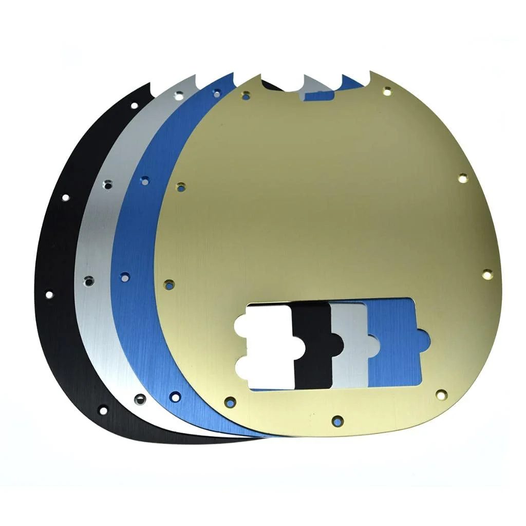 KAISH Metal Aluminium Anodized Bass Pickguard Scratch Plate for Music Man Classic 4 String StingRay Bass Black - Image 6