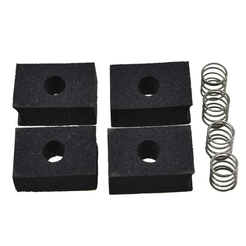 KAISH Pack of 4 Bass Pickup Height Foam Pickup Height Adjustment Pads with Springs for P Bass or Jaquar Pickups Pack of 4 for P Bass
