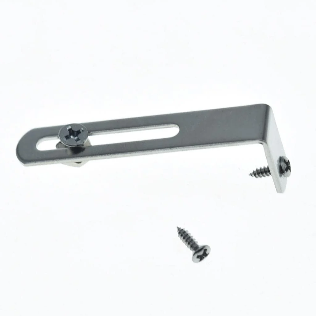 KAISH Premium Stainless Steel Guitar Pickguard Bracket with Pickguard Mounting Screws Bolt and Nut for USA Les Paul Chrome - Image 4