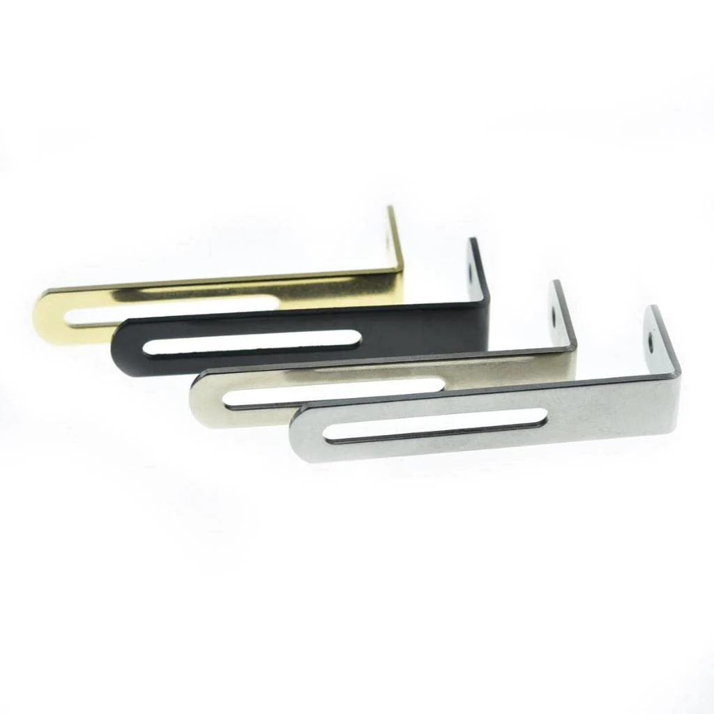 KAISH Premium Stainless Steel Guitar Pickguard Bracket with Pickguard Mounting Screws Bolt and Nut for USA Les Paul Chrome - Image 7