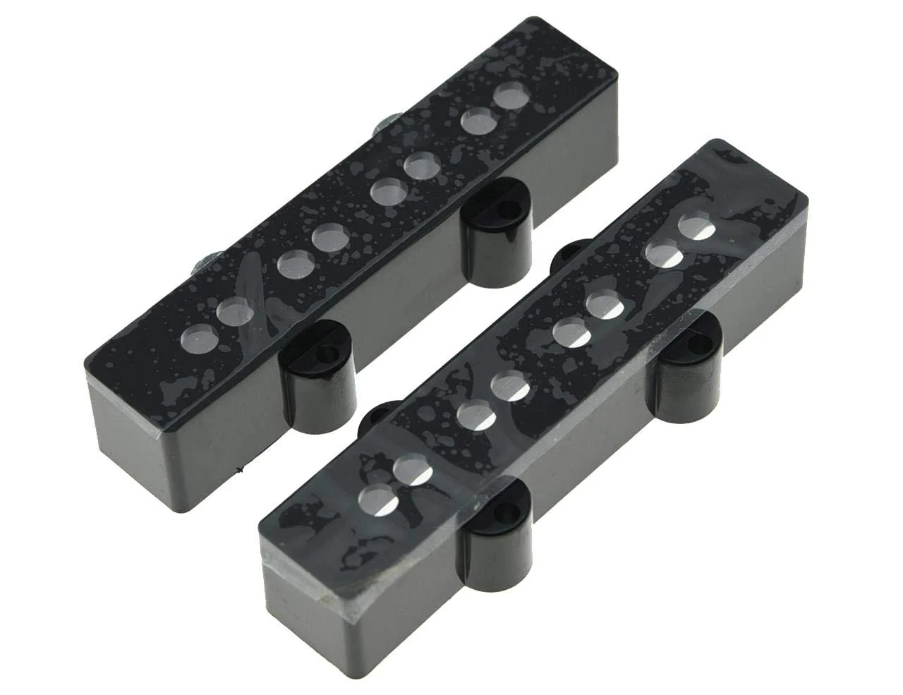 KAISH Set of 2 Black Bass Pickup Covers Neck/Bridge for 4 String Jazz J Bass - Image 2