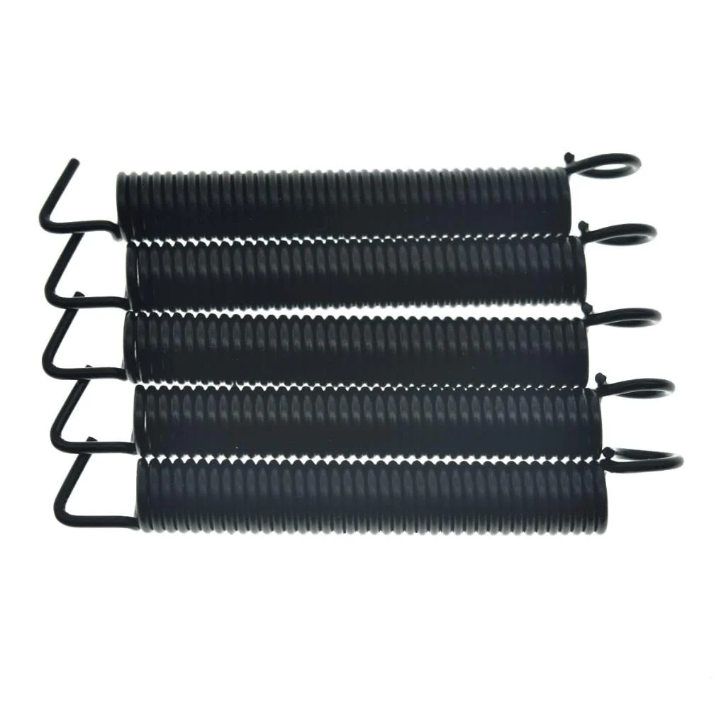 KAISH Set of 5 Premium Noiseless Tremolo Springs Tremolo Bridge Tension Spring for FR/ST/Strat Tremolos Black Standard Tension