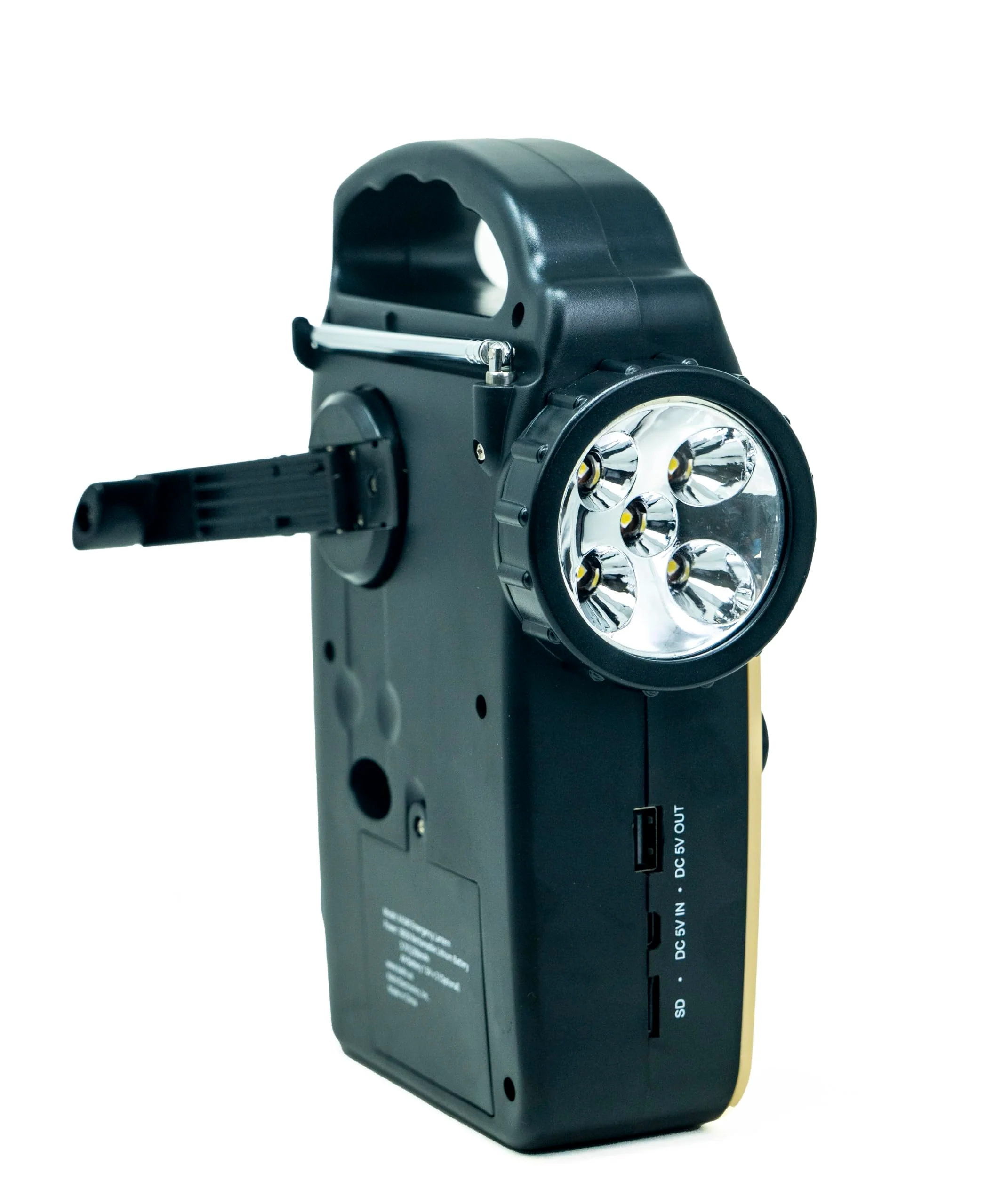 Kaito KA340 Solar Dynamo Hand Crank Rechargeable LED Camping Lantern for Emergency AM/FM/SW NOAA Weather Alert Solar Radio with Bluetooth, Flashlight, Phone Charger, MP3 Player & Siren (Green) Green - Image 6