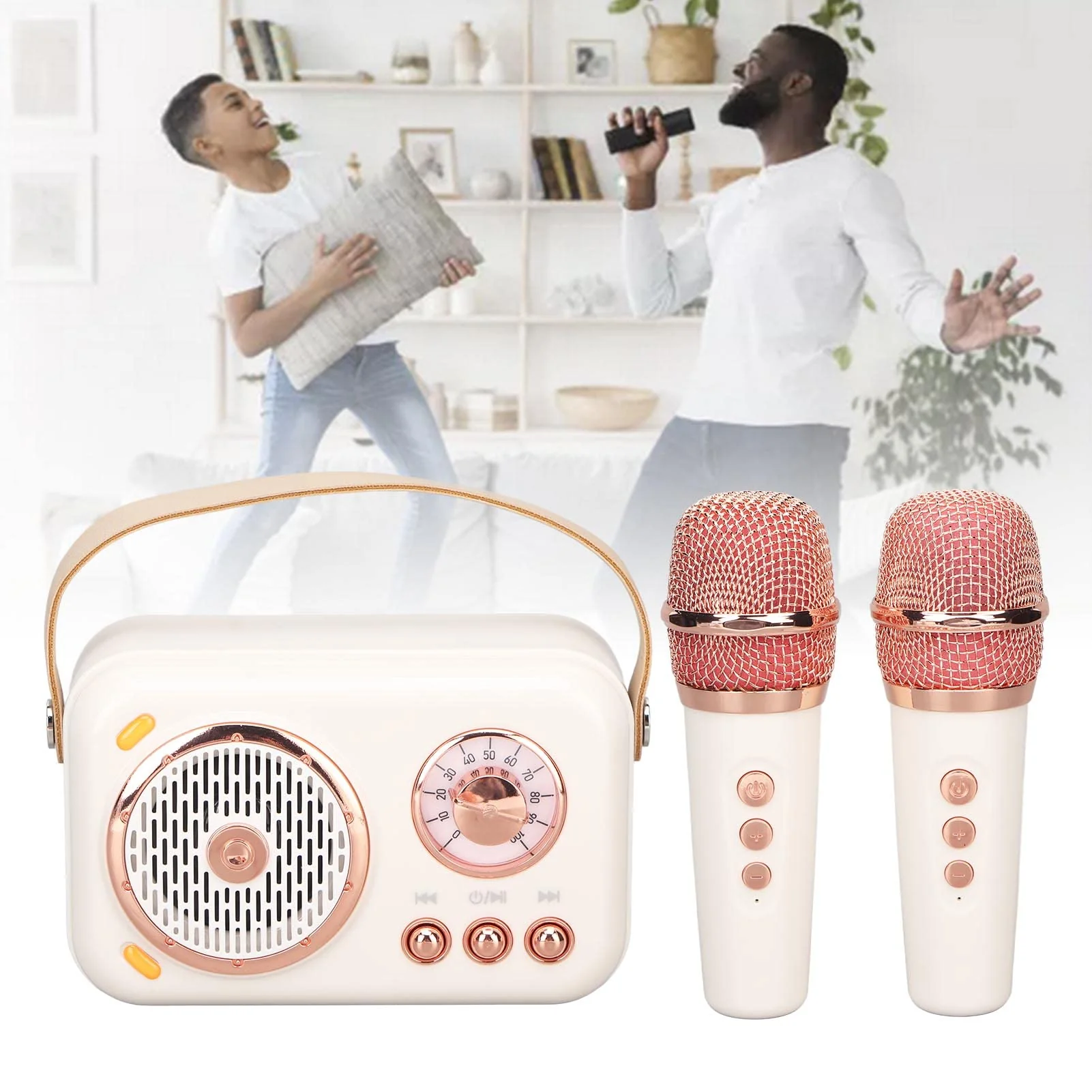 Karaoke Machine, 6 Modes Portable Full Frequency Speaker PA Speaker System for Home for Indoor - Image 3