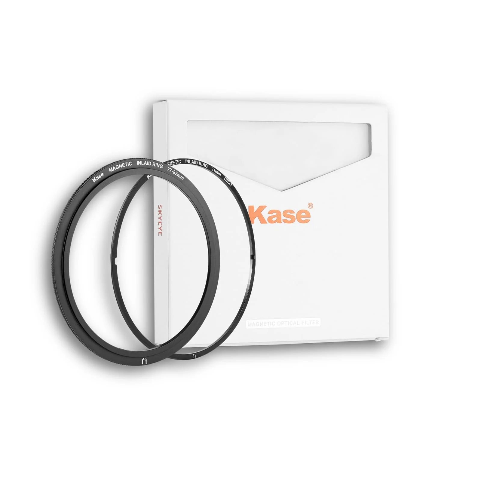 Kase 58mm Magnetic Screw in Adapter Ring Kit, Brass Magnetic to Threaded Filter Adapter Rings for Camera Lenses, Ultra-Thin 3.4mm Profile, Quick-Release Design, Compatible with UV CPL ND Filters