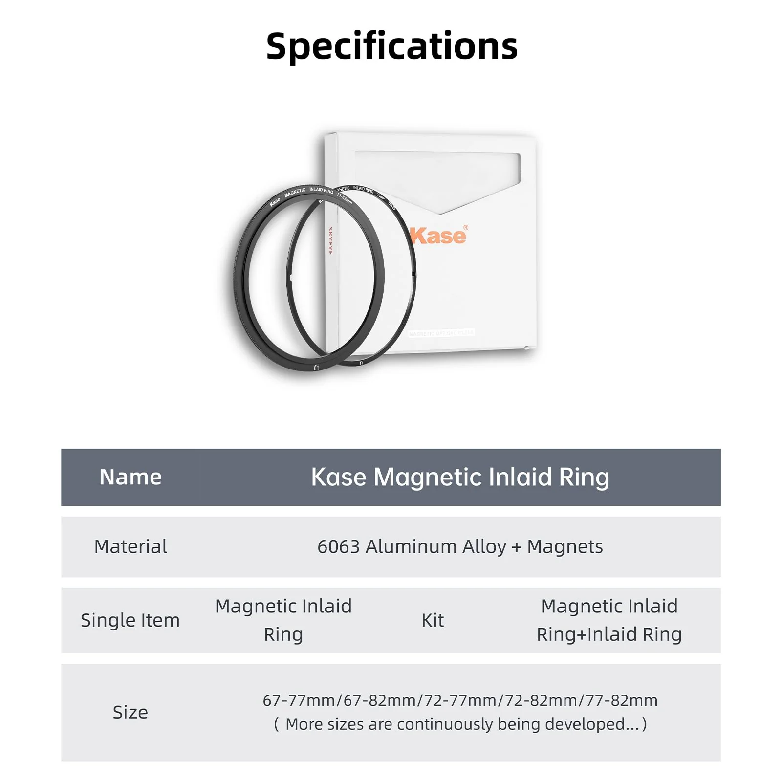 Kase 58mm Magnetic Screw in Adapter Ring Kit, Brass Magnetic to Threaded Filter Adapter Rings for Camera Lenses, Ultra-Thin 3.4mm Profile, Quick-Release Design, Compatible with UV CPL ND Filters - Image 6