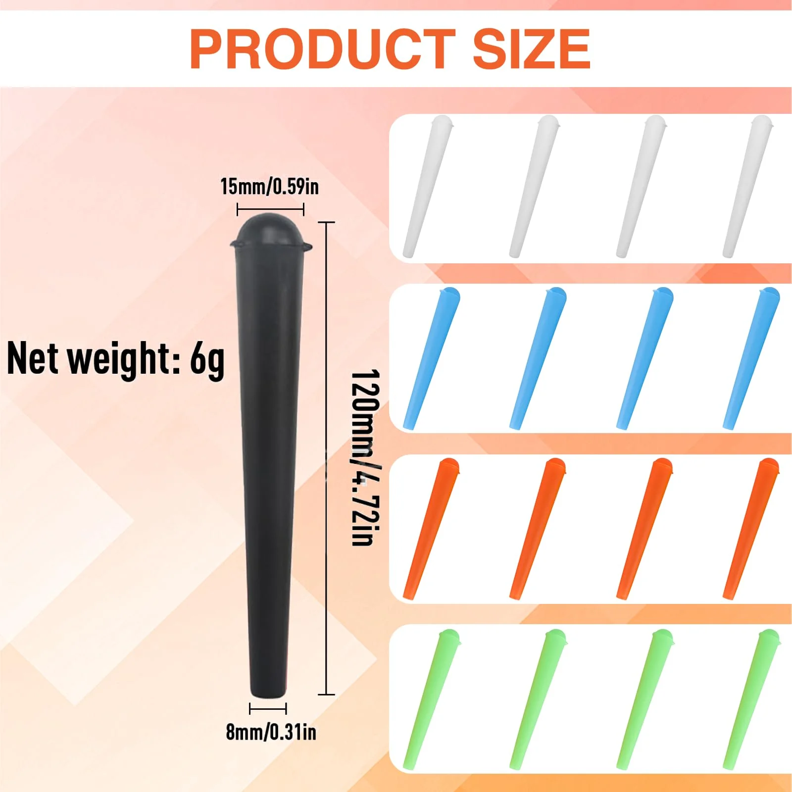 Katyjun Joint Case, Joint Case Storage Case 120 mm Transport Case Tube for Carrier Transport Pack of 20 - Image 2