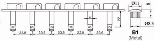 Kaynes 6 In line Guitar Locking Tuners – Nickel Silver Vintage Lock String Tuning Keys Pegs Machine Heads Tuners for Telecaster Tele Stratocaster Strat ST TL Style Electric or Acoustic Guitar - Image 6