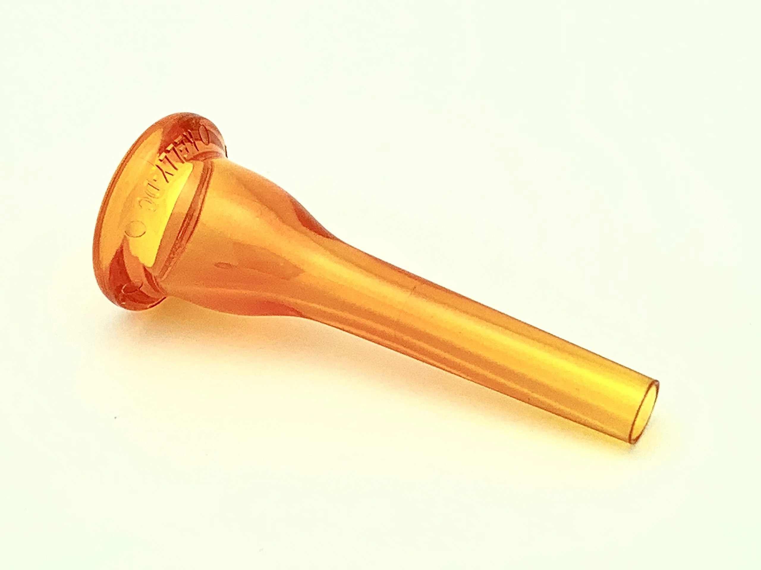 KELLY-DC - Deep-Cup French Horn Lexan-Mouthpiece - Crystal-Orange