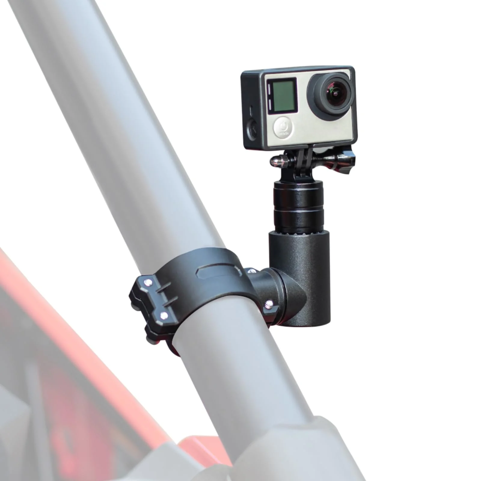 KEMIMOTO UTV Camera Mount for 1.75"-2" Roll Bar Compatible with GoPro Hero SJ Insta360 DJL 360° Rotation Aluminum Camera Holder Compatible with Polaris RZR Ranger Can-Am Maverick X3 ATV Boat Truck