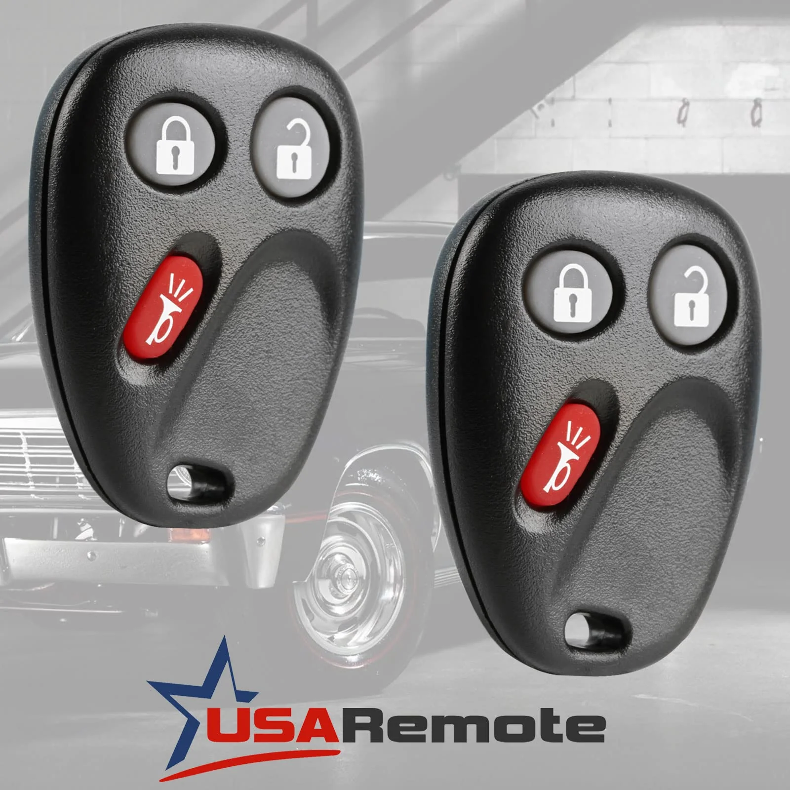 Key Fob Keyless Entry Remote fits 2003-2006 Chevy Tahoe Suburban Silverado Avalanche Equinox SSR / GMC Sierra Yukon / Cadillac Escalade / Hummer H2 / Pontiac Torrent / Saturn Vue (LHJ011), Set of 2 g-lhj [2] - Image 2