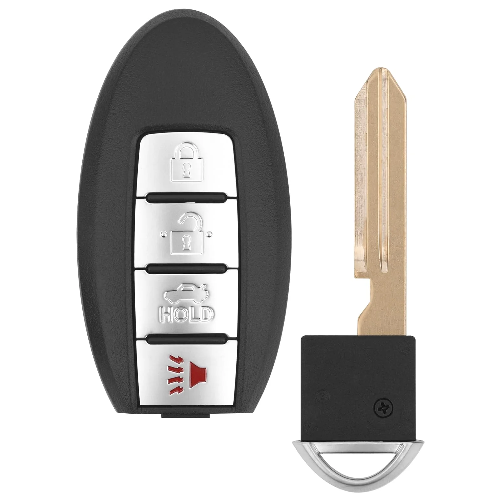 Key Fob Replacement for 2007-2012 Nissan Altima/ 09-14 Maxima & Murano/ 09-12 Infiniti FX35/ 08-13 G37/ 09-13 FX50/ 14-16 Q60 QX70/ 11-12 G25/ 07-08 G35, KR55WK48903 KR55WK49622,4 Buttons