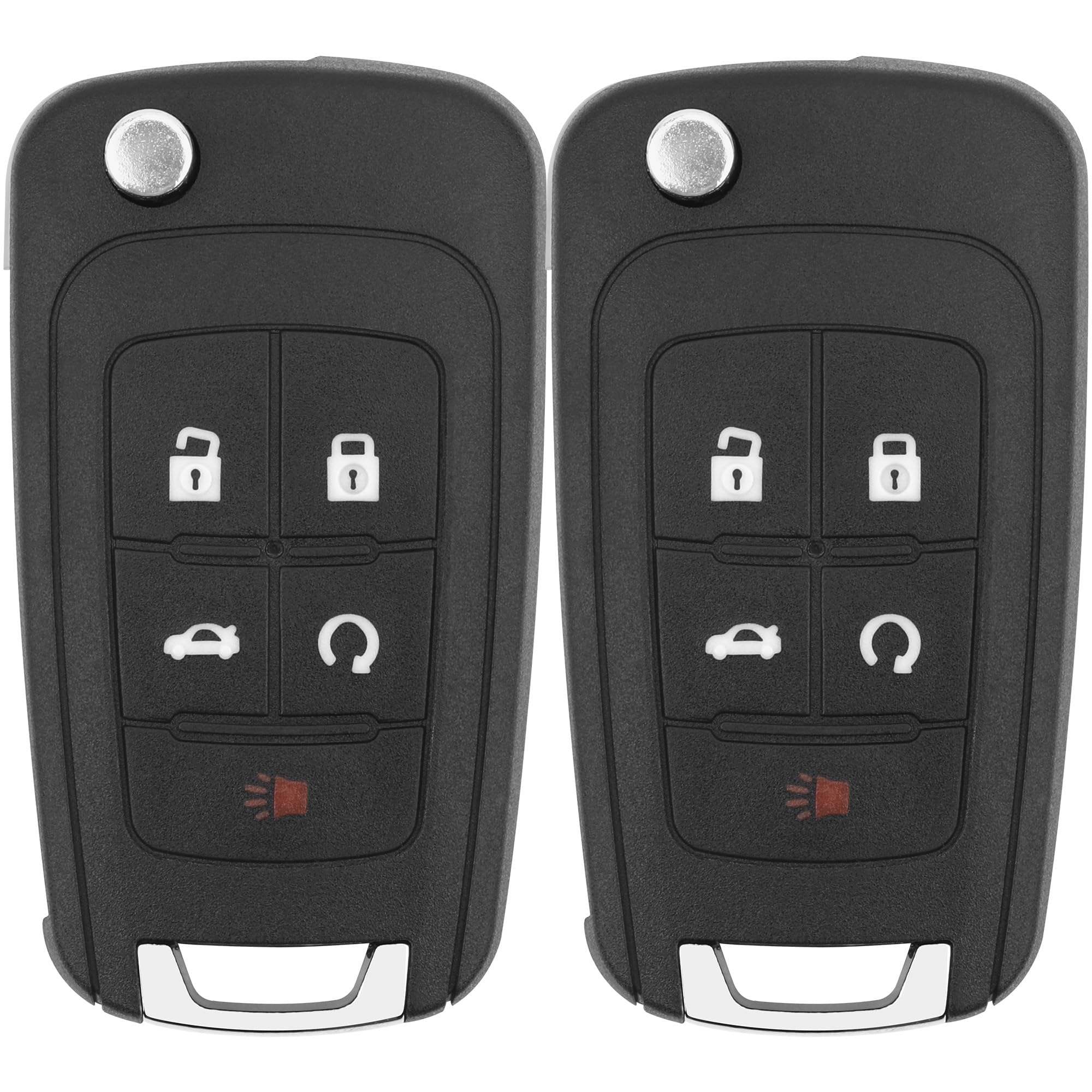 Key Fob Replacement for 2014-2019 Buick Encore/ 10-12 Allure/ 10-16 Lacrosse/ 11-17 Regal/ 12-17 Verano/ 10-19 Chevy Equinox Camaro/ 11-16 Cruze Malibu/ 14-19 Impala/ 12-17 Sonic Keyless,2Pcs