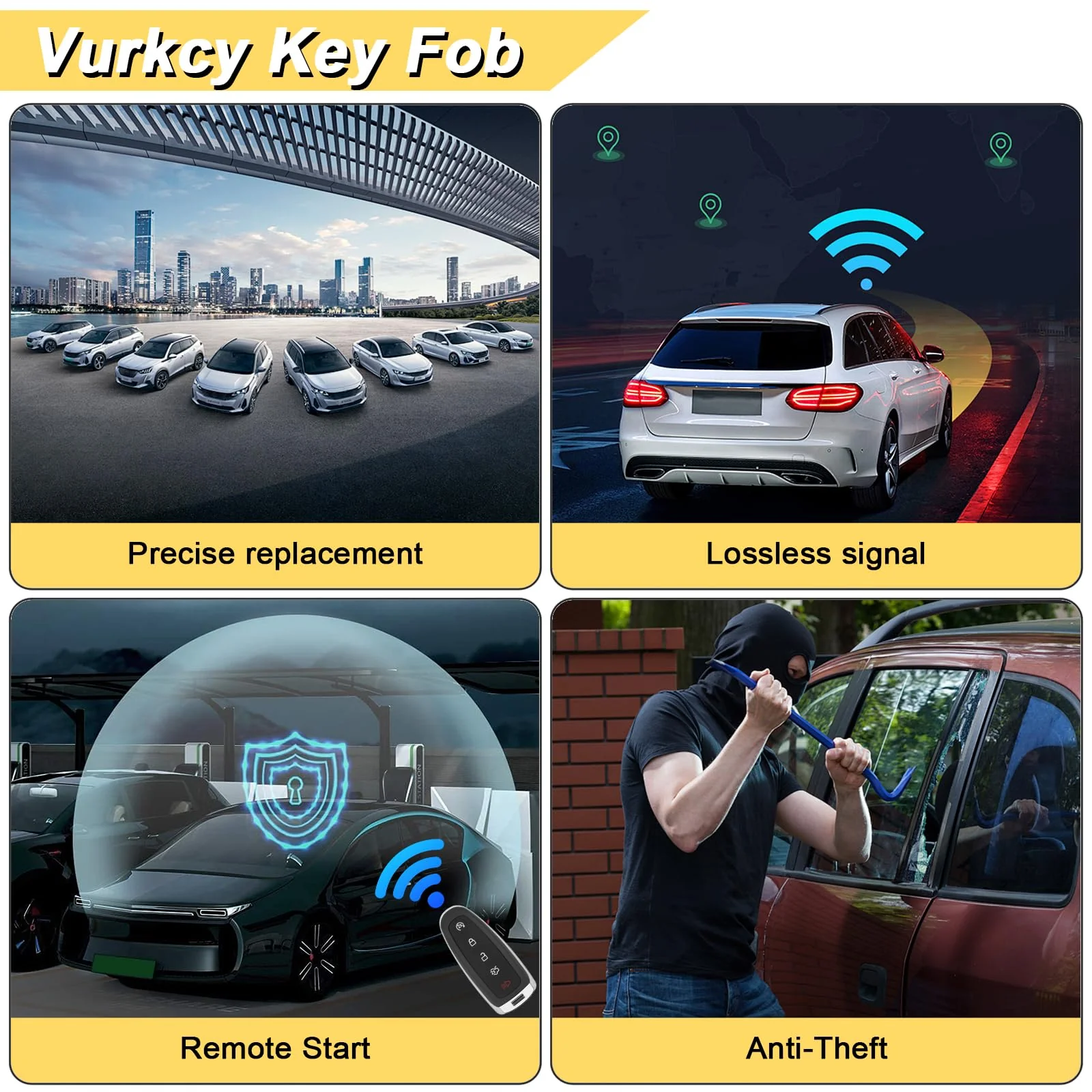 Key Fob Replacement for 2014-2019 Buick Encore/ 10-12 Allure/ 10-16 Lacrosse/ 11-17 Regal/ 12-17 Verano/ 10-19 Chevy Equinox Camaro/ 11-16 Cruze Malibu/ 14-19 Impala/ 12-17 Sonic Keyless,2Pcs - Image 8