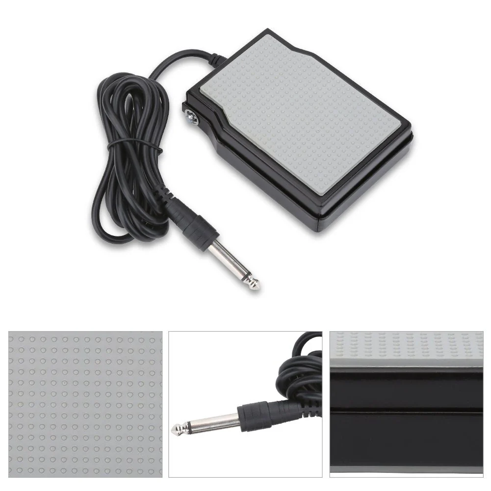 Keyboard Damper, Electronic Keyboard Sustain Pedal for Piano Accessory (White) - Image 5