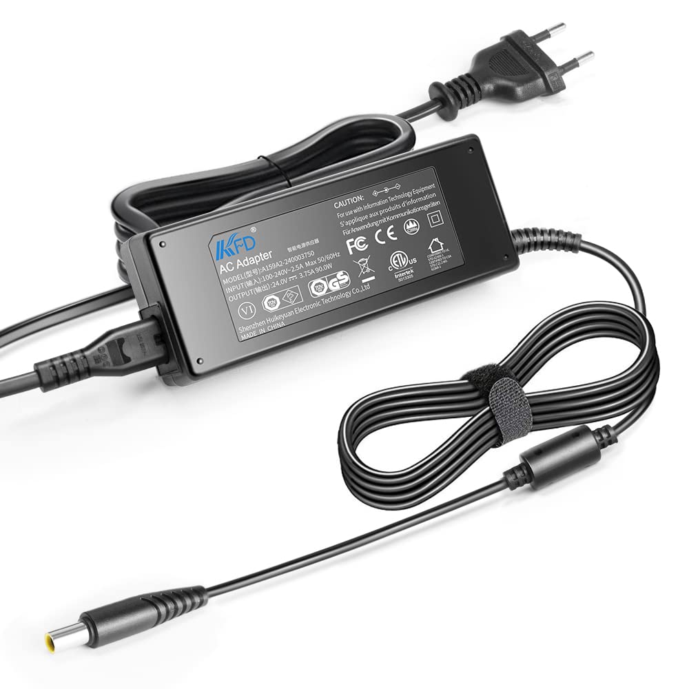 KFD Power Supply 24 V 3.75 A Resmed Accessories Charger for Resmed Airsense 10 90 W AC Adapter S10 Series CPAP Machine AirCurve 10 AirStart 10 Autoset BiPAP Air Elite S10 370001 DA90F24 Lumis VPAP