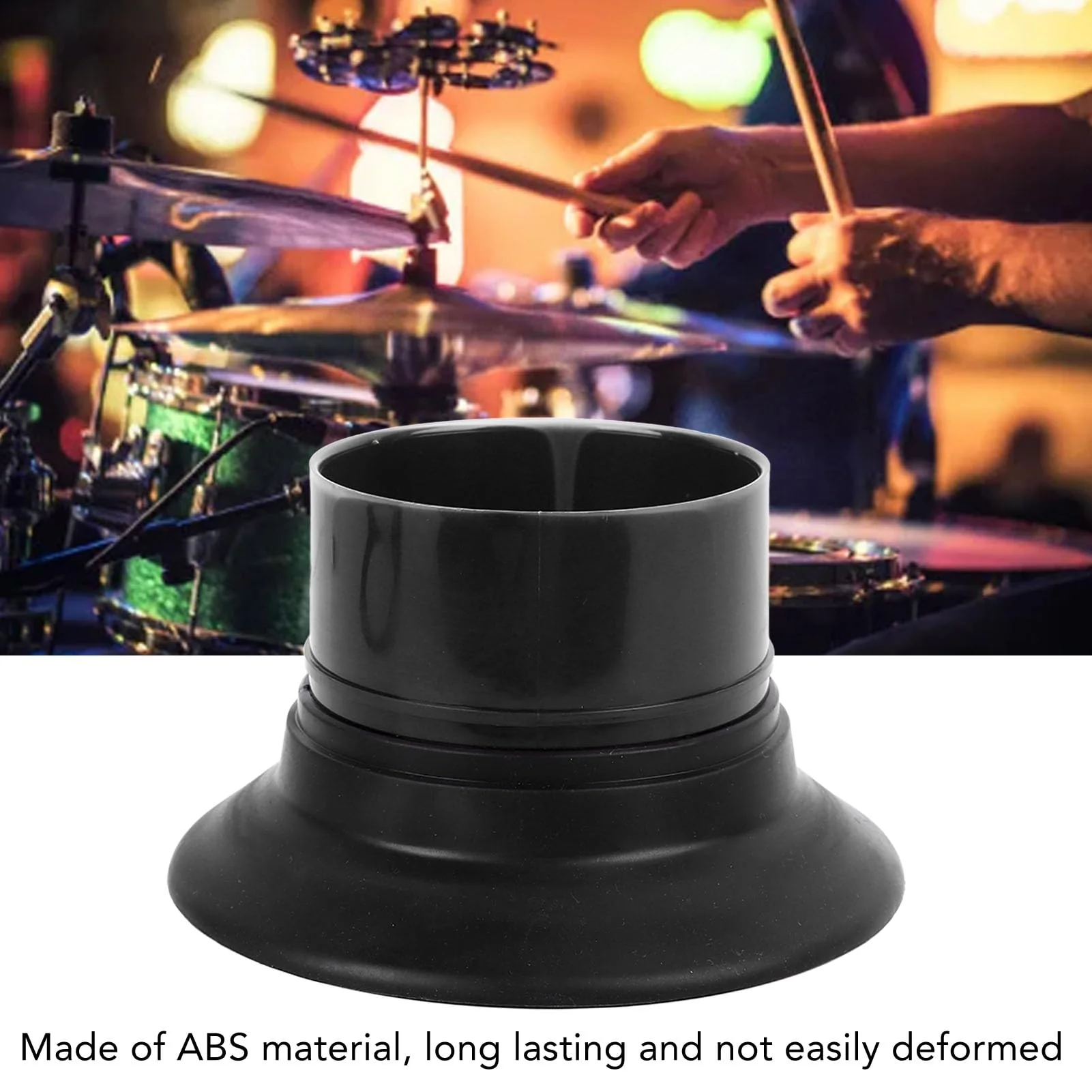 Kick Drum Enhancer, Drum Bass Speaker Expands Frequency Enhances Musical Effect with Port Hole Protector for Performance (WP06 Black) WP06 Black - Image 5