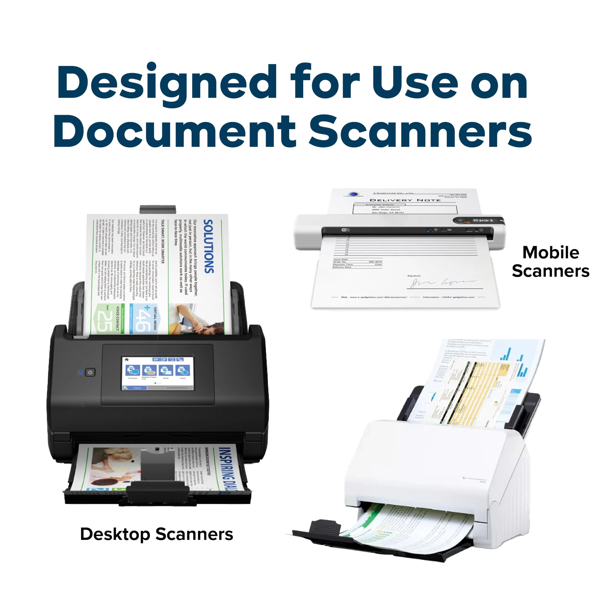 KICTeam - Waffletechnology® Cleaning Cards for Desktop & Mobile Document Scanners (15 Cards) - Presaturated with WonderSolvent - Made in USA 15 - Image 4